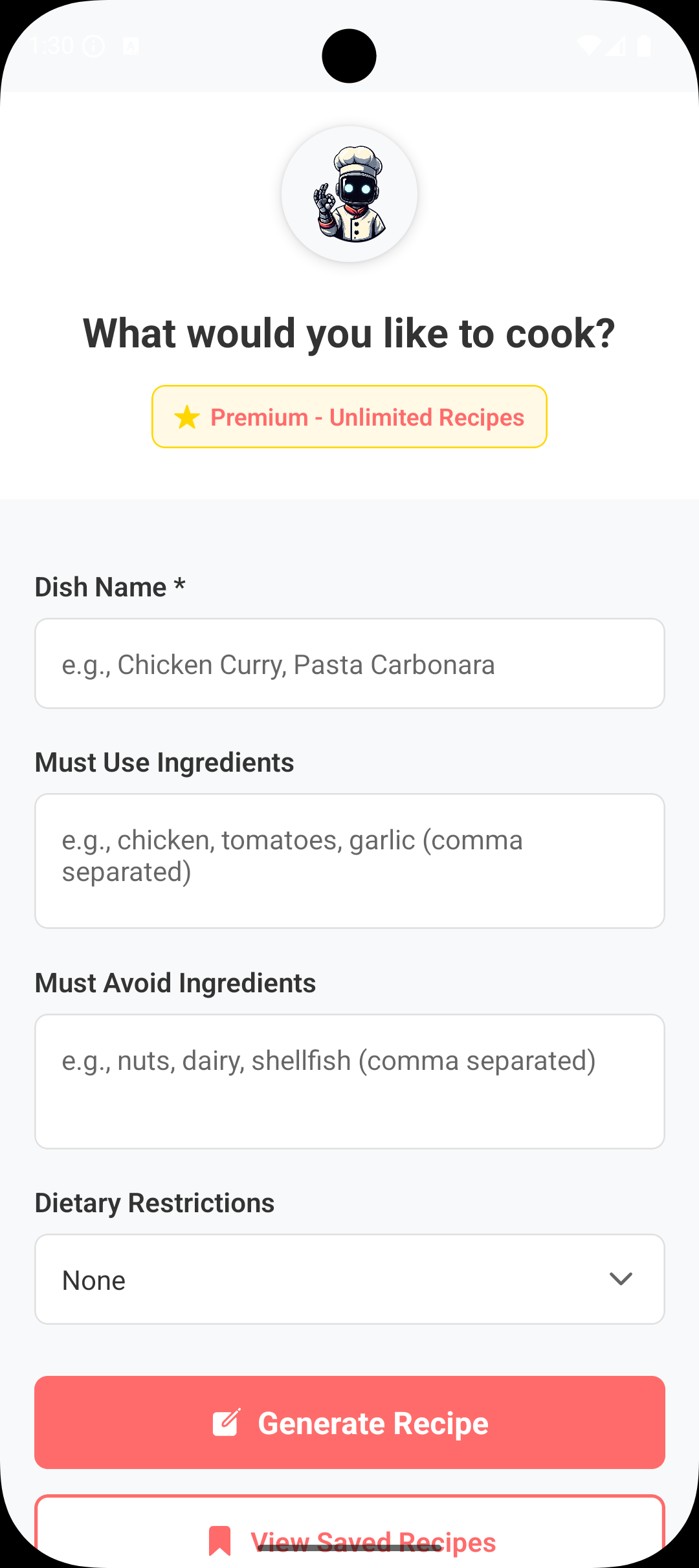 Android Premium Home Screen