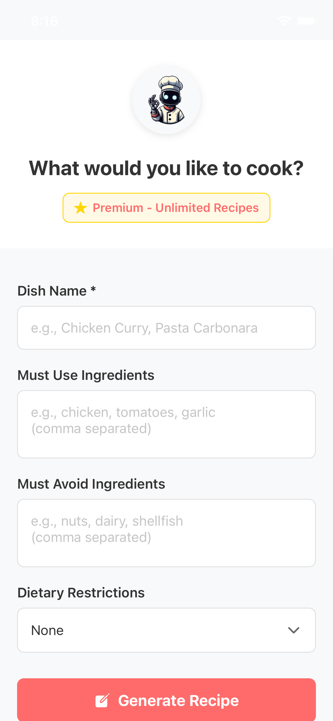 iOS Premium Home Screen